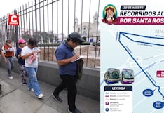 Santa Rosa de Lima: Conoce los desvíos de los corredores Azul y Morado este 30 de agosto