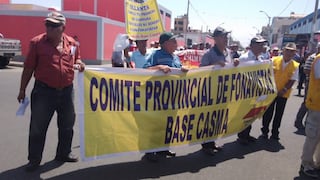 Fonavistas marchan y anuncian huelga de hambre