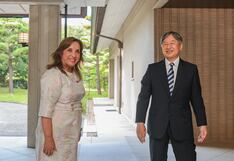 Dina Boluarte sostiene audiencia con el emperador Naruhito en Japón