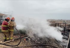 Pisco: voraz incendio arrasa con cuatro viviendas en el sector Nueva Esperanza, en Túpac Amaru Inca