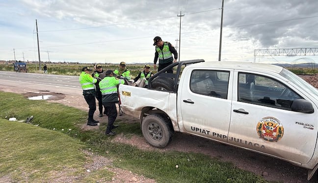 Puno: Tráiler boliviano atropelló y mató a un padre de familia que se retiraba de una yunzada