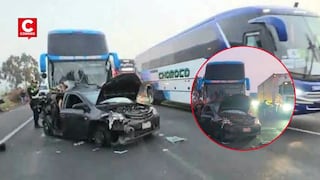 Huaura: choque entre bus de Cruz del Norte y colectivo en la Panamericana Norte dejó dos fallecidos