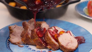 Cena navideña: Receta del brazuelo de cerdo en salsa de aguaymanto y arándanos