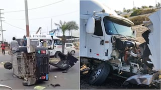 Brutales choques dejan heridos y marcan el fin de semana en la provincia de Pisco