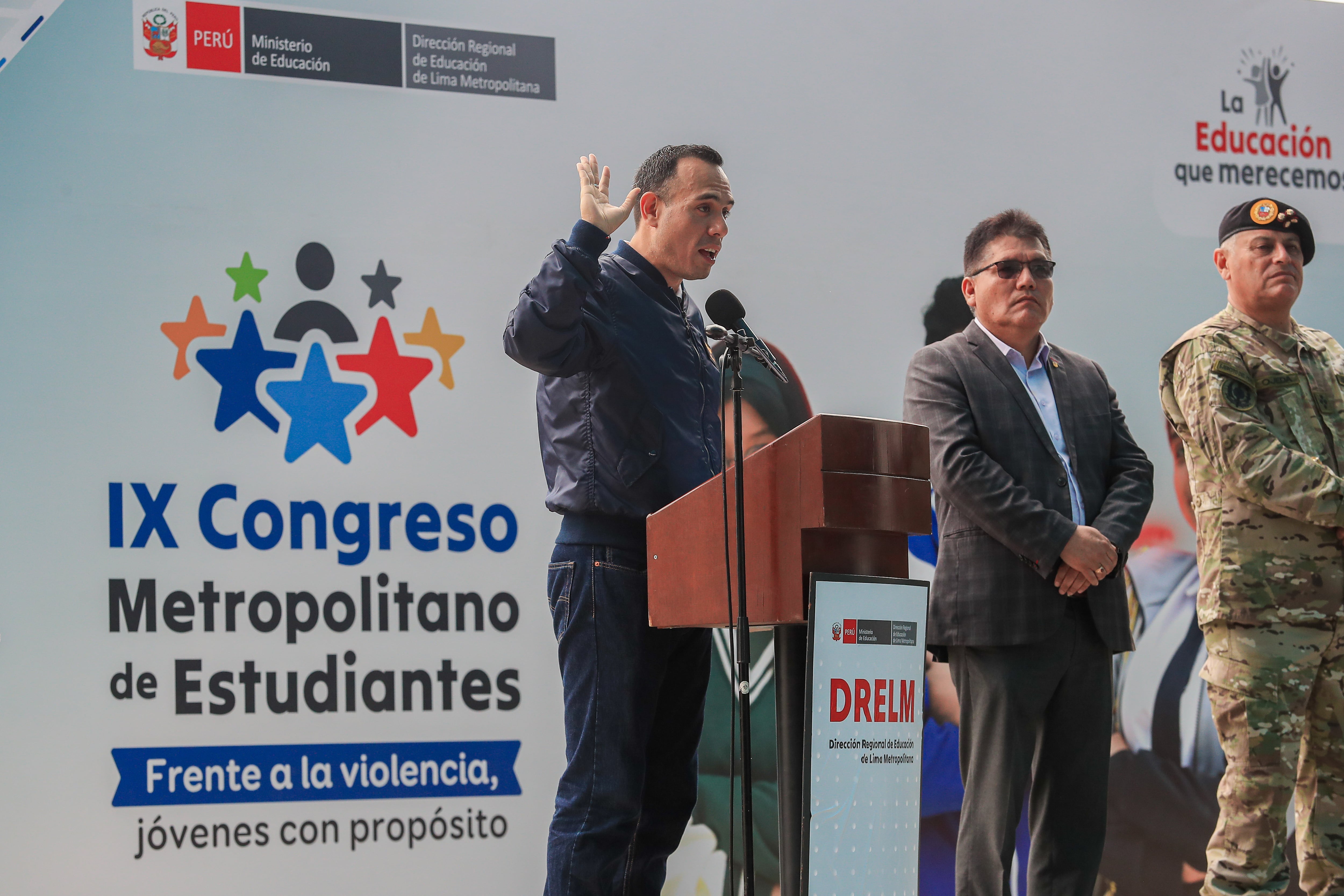 Presidente inauguró un congreso estudiantil con un mensaje centrado en el propósito personal y el compromiso social. FOTO: PRESIDENCIA