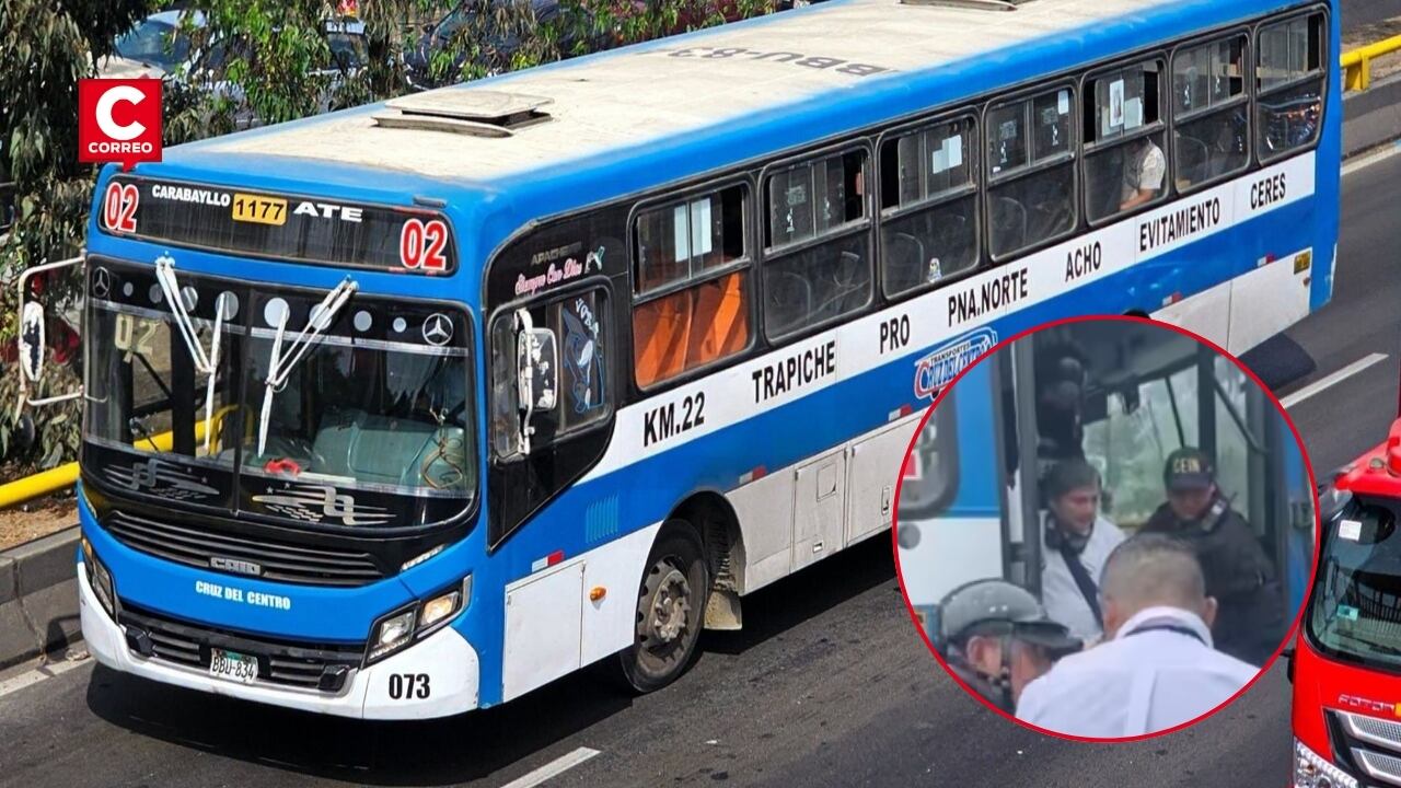 Empresa Cruz del Centro mantiene servicio tras ataque a uno de sus buses entre Acho y Caquetá. Composición: Diario Correo.