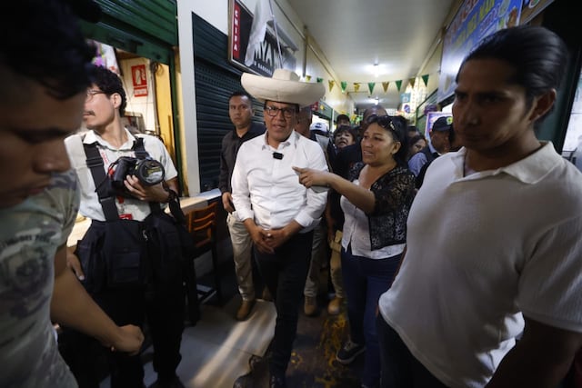 Roberto Sánchez en San Juan de Miraflores (Fotos: Jesús Saucedo/GEC)