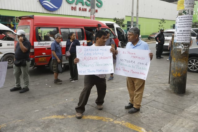Roberto Sánchez en San Juan de Miraflores (Fotos: Jesús Saucedo/GEC)