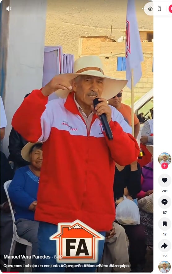 Cuentas activas de Manuel Vera Paredes. Foto: Captura de video.