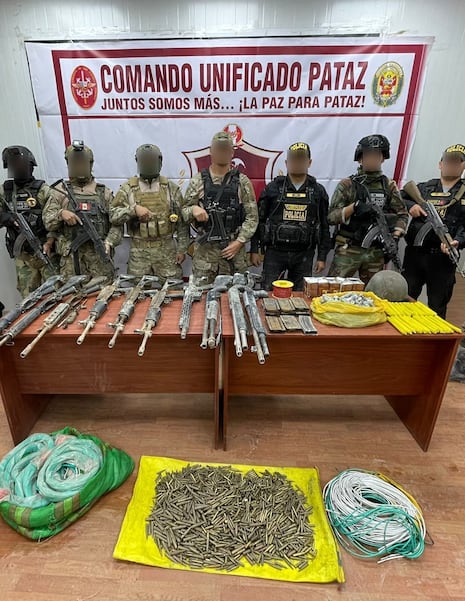 La Libertad: Incautan armamento de guerra y material explosivo en Pataz