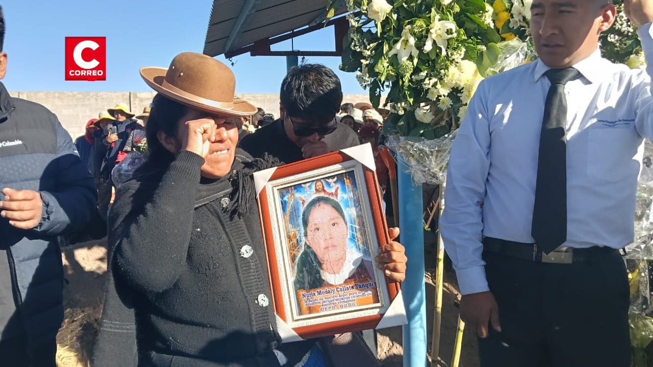 Puno: Último adiós a escolar fallecida en accidente de tránsito en Juliaca