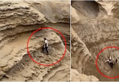 ¡Arriesgó su vida para salvarlo!: turista rescata a perro que cayó en el Cañón de los Perdidos