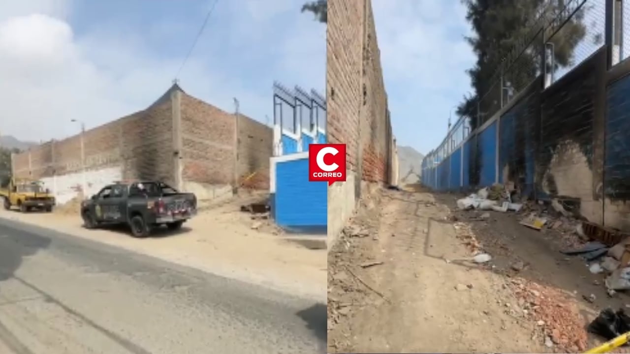 Comas: encuentran cadáver calcinado y con signos de violencia cerca de la avenida Puno. Composición: Diario Correo.