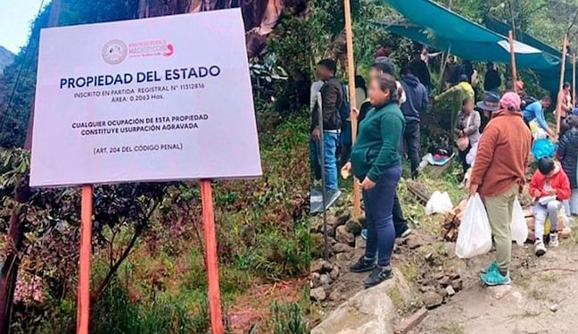 Machu Picchu: Policía desaloja a personas apostadas en la vía Hiram Bingham
