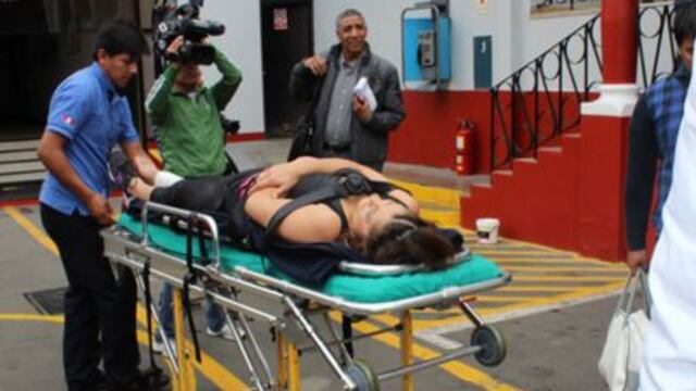 Karla Tarazona sufre tremenda caída en vivo (Video)