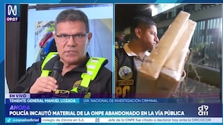 PNP abre investigación tras hallazgo de material electoral fuera de custodia oficial
