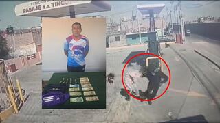 Ica: trabajadora de grifo es asaltada y policía atrapa al delincuente en tiempo récord