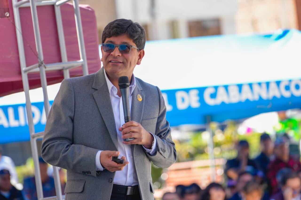 Gobernador regional de Arequipa, Rohel Sánchez, dio avances en audiencia pública de este año 2025. Foto: Difusión.