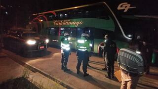 Por falta de pruebas antígenas intervienen bus a punto de partir a Lima con 30 pasajeros