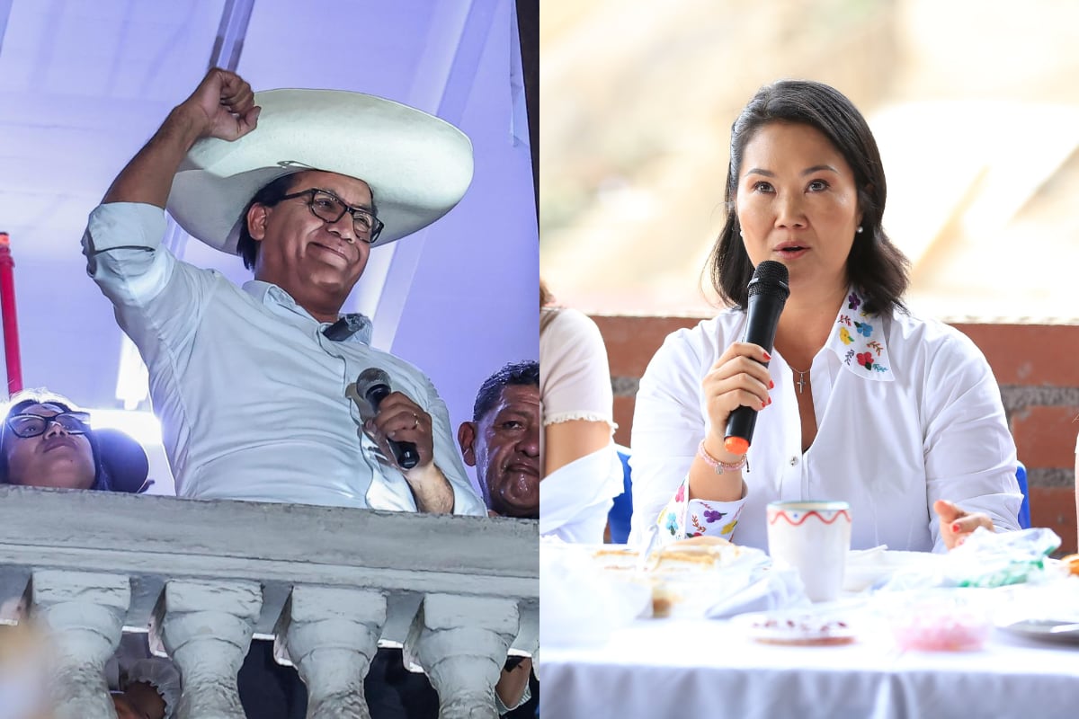 Empate técnico entre Roberto Sánchez y Keiko Fujimori al conteo rápido del 100% de los votos (Fotos: Agencia EFE)