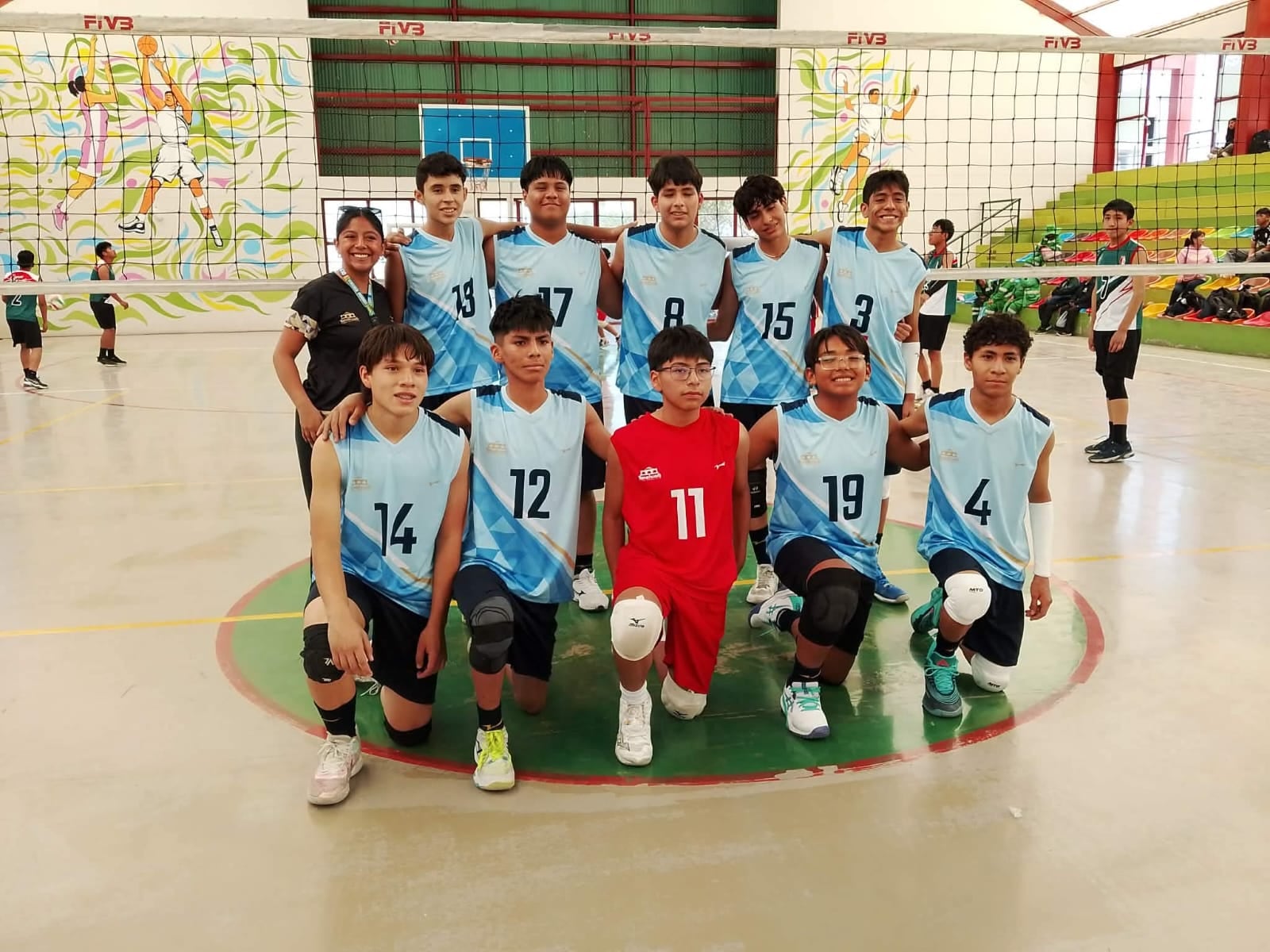 Selección de Yanahuara en vóley varones U-15. Foto: Liga Provincial de Voleibol de Arequipa.