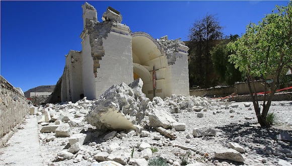 Daños de templos se arrastran por años en Caylloma. (Foto: Difusión)