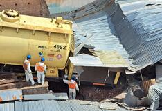 Tren de carga se descarrila e ingresa a inmueble en el centro de Cusco (FOTOS-VIDEO)
