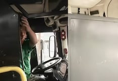 Empresa instaló placas metálicas en buses debido a constantes ataques extorsivos