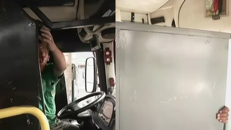 Empresa instaló placas metálicas en buses debido a constantes ataques extorsivos