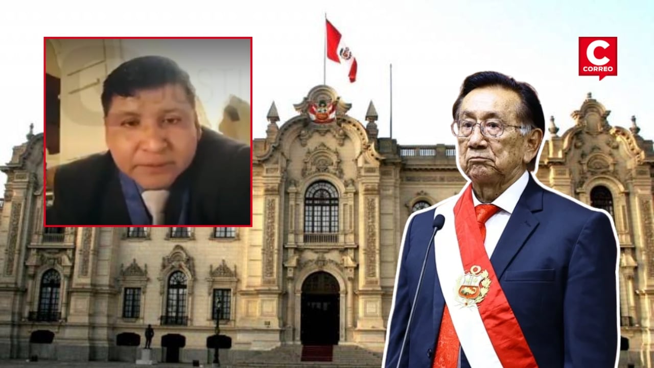 José María Balcázar contrató a su abogado personal en el Despacho Presidencial. Composición: Diario Correo.
