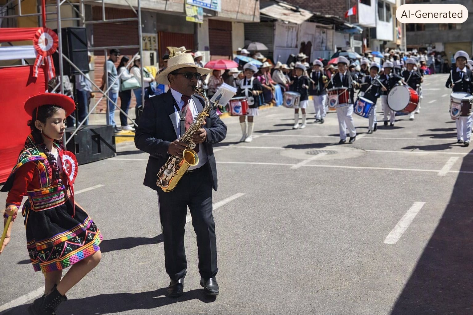 Gualipolera de la I.E.Corazón de Jesús en Chuquibamba se disfrazó de ñusta