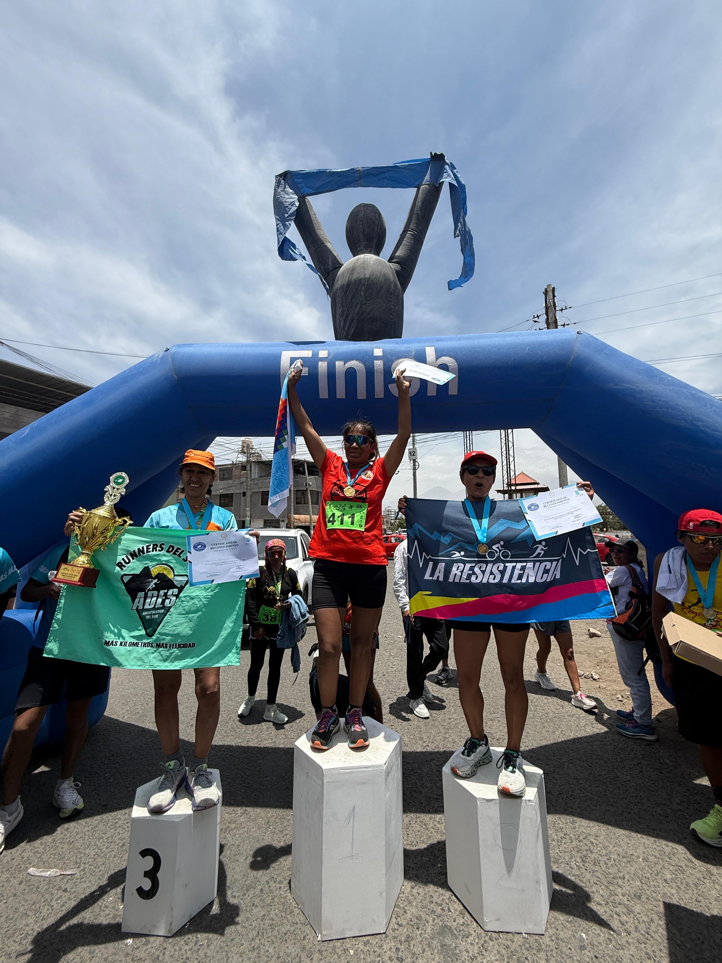 Felicitas entre los primeros lugares en cada carrera. Foto: GEC