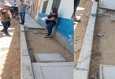 Municipalidad de Lambayeque ejecuta obra vial con fallas