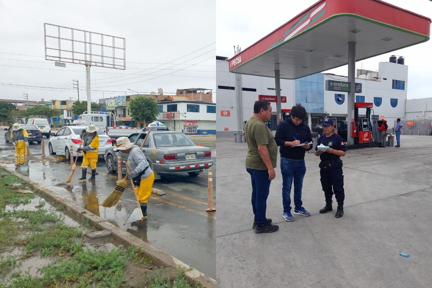 Personal municipal impuso una multa de S/ 9,900 a propietario de establecimiento por generar inundación en la avenida Pacífico.