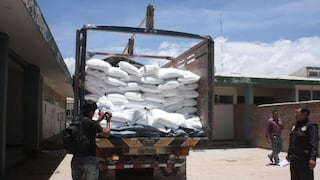Vraem: Incautan 9 toneladas de cal destinadas al narcotráfico