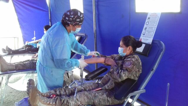 Realizan campaña de donación de sangre en Base Aérea Las Palmas, en Surco