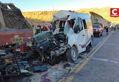 Sube a 13 los fallecidos tras choque de minivan con tráiler en la carretera Cusco - Arequipa