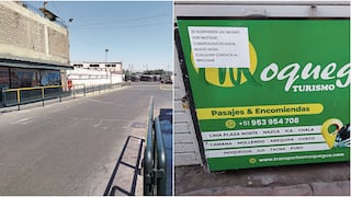 Huaicos suspenden viajes desde Ica hacia Arequipa, Moquegua y Tacna