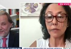 Abogado de Nadine Heredia en Brasil: “No es un problema ahora” una eventual extradición