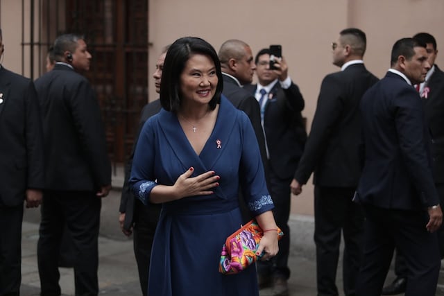 Keiko Fujimori inicia agenda de la Transmisión de Mando en Torre Tagle