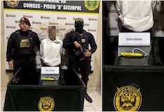 Cae “el diablo” con dinamita y sería vinculado a la banda “Los Injertos de Pisco”