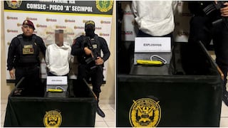 Cae “el diablo” con dinamita y sería vinculado a la banda “Los Injertos de Pisco”