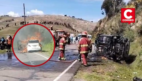 Siniestro se presentó de manera repentina en la carretera Puno-Juliaca
