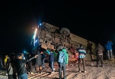La Libertad: Bus vuelca y queda al borde de un abismo