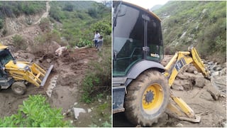 Pisco: inician trabajos de limpieza para recuperar vías afectadas por las lluvias en Huáncano