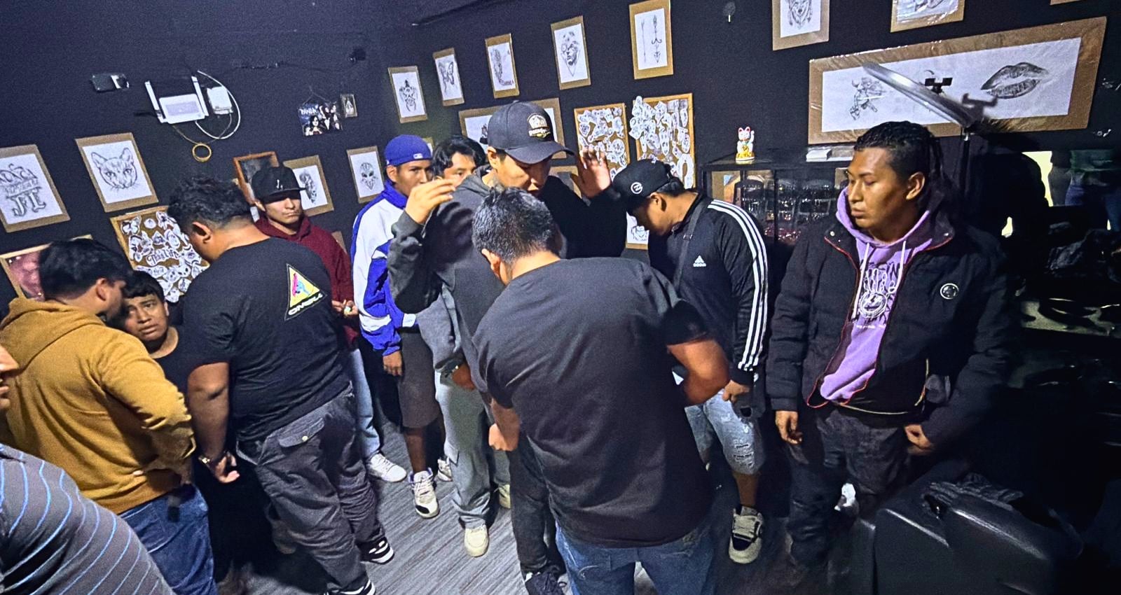 Cae banda “Los Grifas del Triunfo” con más de un kilo de marihuana en La Joya. Foto: PNP.