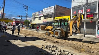 Comerciantes de Socabaya cuestionan reasfaltado sin mejorar el drenaje pluvial