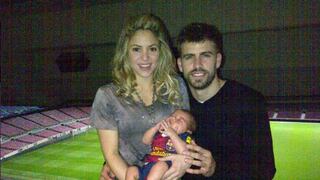 Shakira y Piqué comparten su primera foto familiar