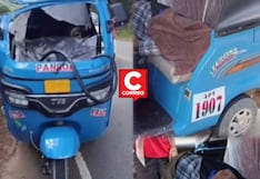 Pangoa: Pasajero muere en violento impacto entre mototaxi y camión