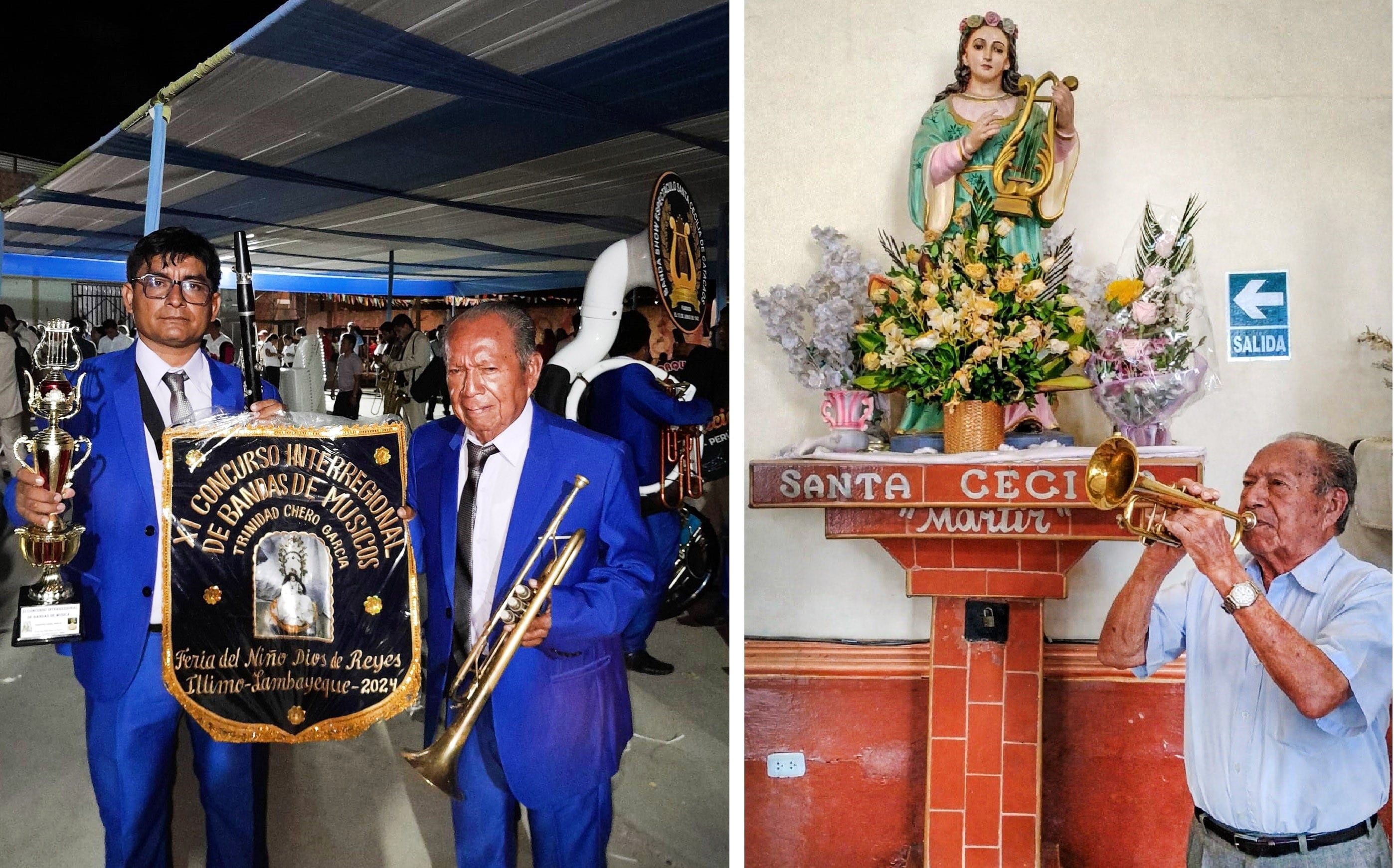 Don Pablo Purizaca un trompetista talareño pero con raíces de la cultura Tallán.